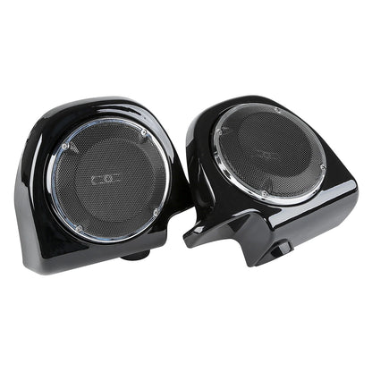 Lower Fairings 6.5'' Speakers Grills Box Pods for Harley Touring (1988-2013)