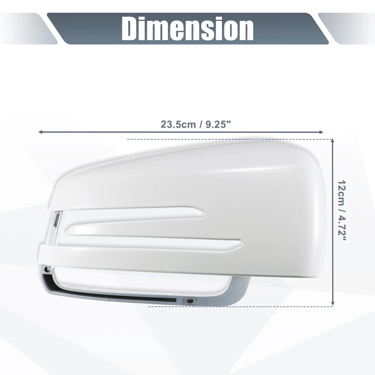 Right Mirror Cover Cap White for Mercedes Benz A Class B Class C Class (2012-2019)