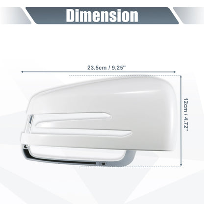 Right Mirror Cover Cap White for Mercedes Benz A Class B Class C Class (2012-2019)