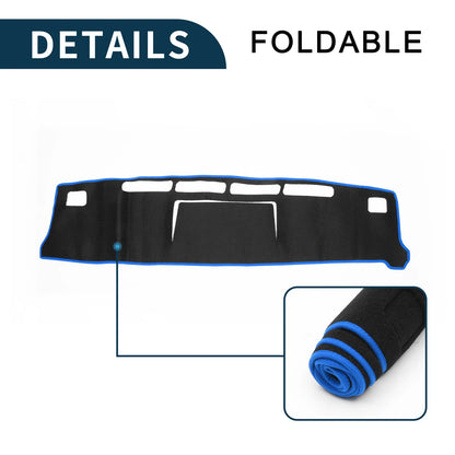 Dashboard Cover Mat for Nissan NV350 Caravan E26 (2012-2024) Black Blue
