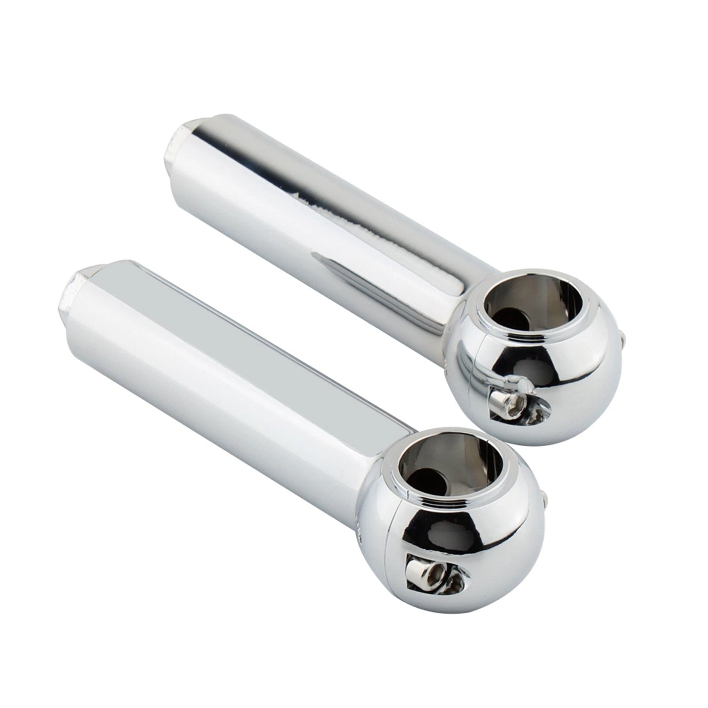2 x 5" Chrome Handlebar Riser Clamp Kit for Motorcycles