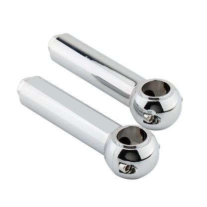 2 x 5" Chrome Handlebar Riser Clamp Kit for Motorcycles