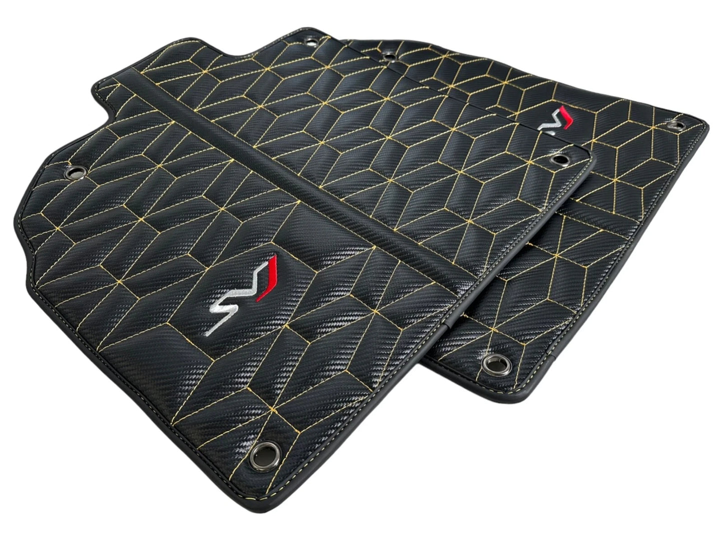 Leather Floor Mats for Lamborghini Aventador S SV SVJ (2016-2023)