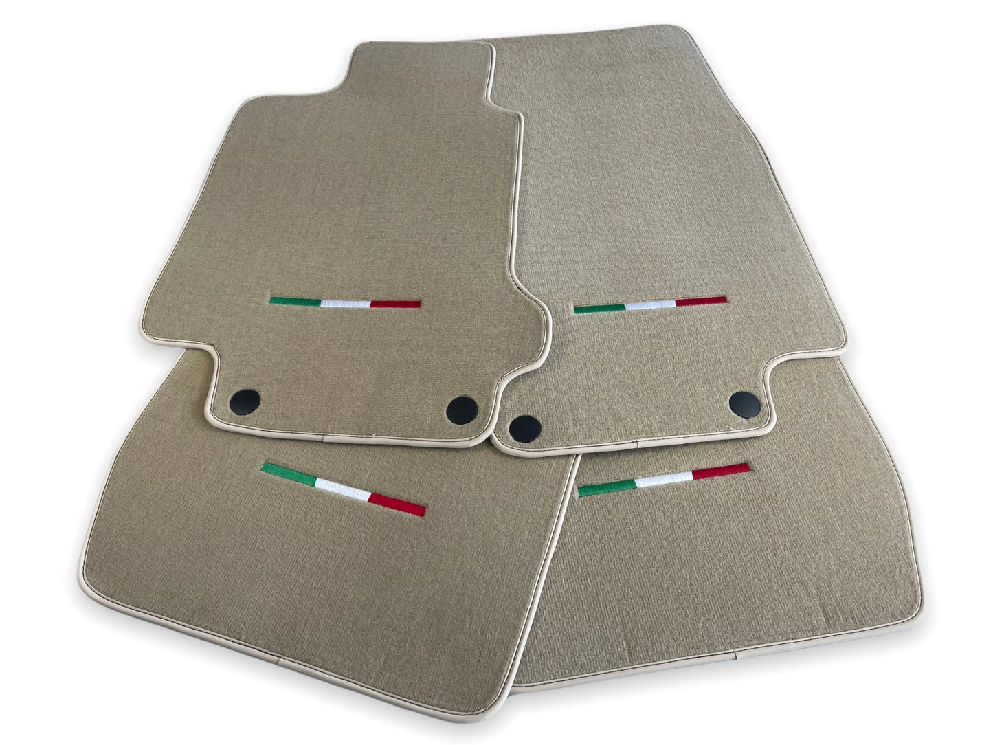 Floor Mats for Maserati GranTurismo Beige Carpets LHD (2007-2020)
