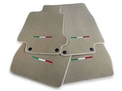 Floor Mats for Maserati GranTurismo Beige Carpets LHD (2007-2020)