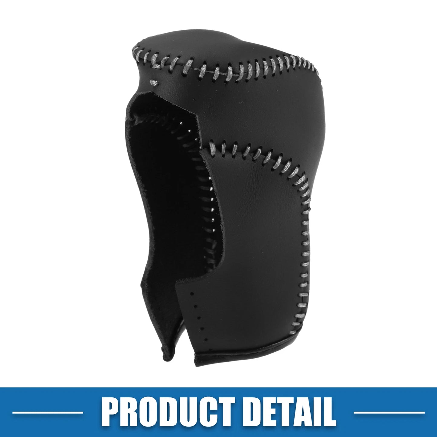 Gear Shift Lever Cover for Subaru Crosstrek 2018-2023 Black Gray Stitches