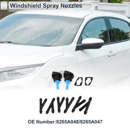 6 Pcs Washer Nozzle & Hose Connector for Mitsubishi