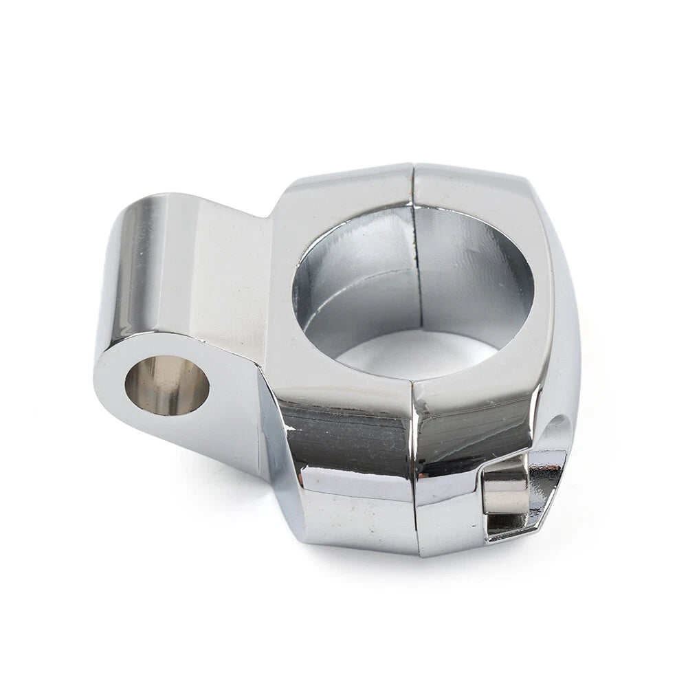 Handlebar Mirror Mount Clamp for Harley Dyna Fatboy