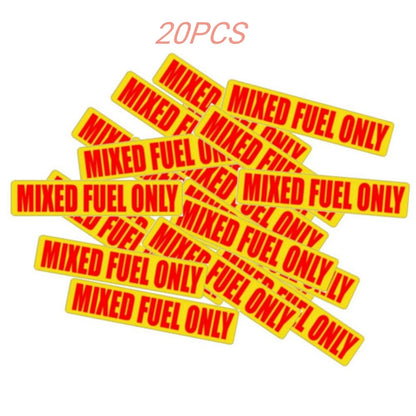 MIXED FUEL ONLY Vinyl Stickers | Decals for 2-Stroke Cycle Oil/Gas Mix