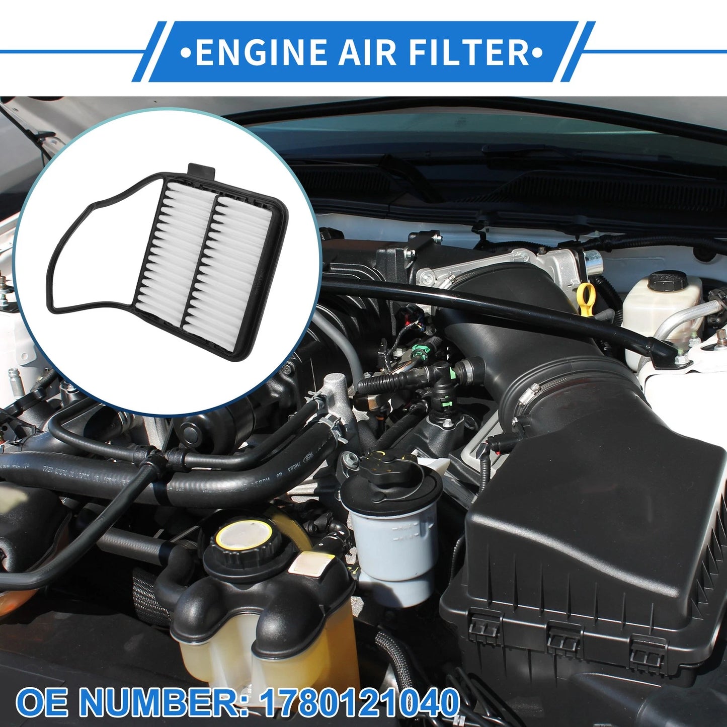 Engine Air Filter for Toyota Prius 1.5L L4 (2004-2009) 1 Pcs