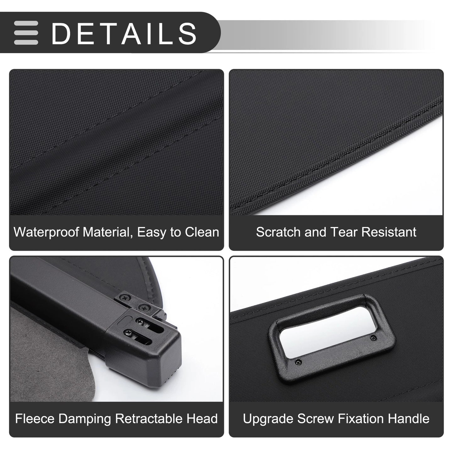 Retractable Cargo Cover for Subaru Forester (2013-2018) Gloss Black