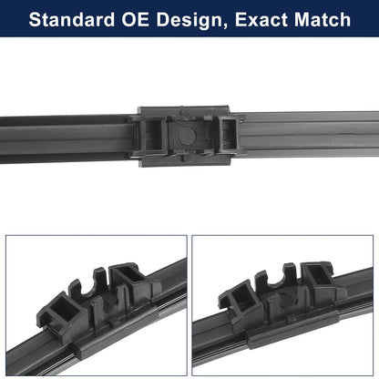 Car Rear Windshield Wiper Blades for Ford Edge, BMW X5 (2016-2021, 2007-2013)