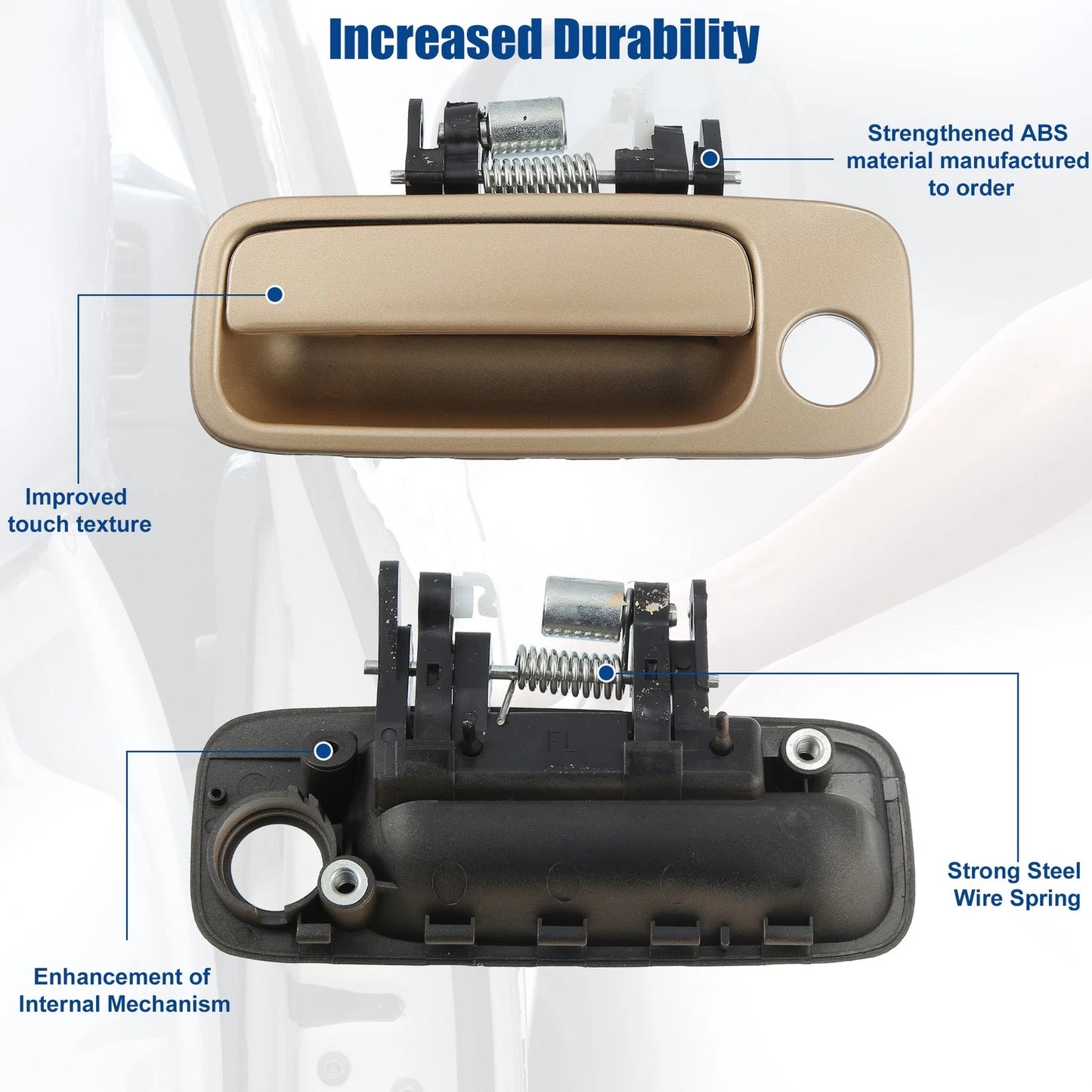 Front Left Driver Side Exterior Door Handle for Toyota Camry (1997-2001)