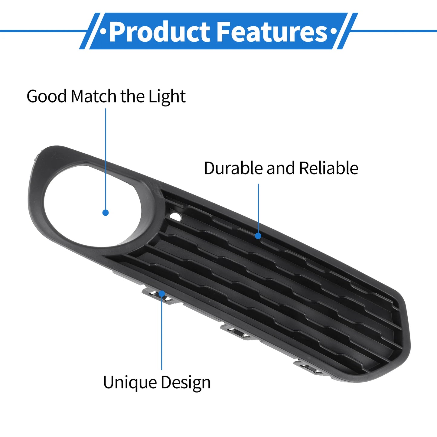 Front Right Fog Light Grill for BMW F20 F21 (2010-2012) - 1 x Light Cover