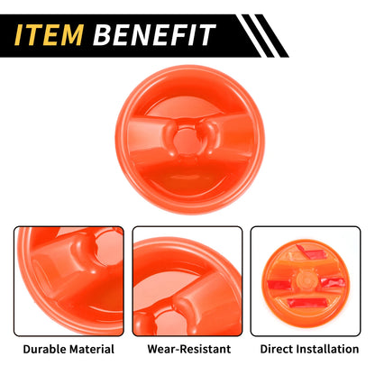 Roof Top Mounting Knob Screw Cover for Jeep Wrangler JK (2007-2017) - Orange