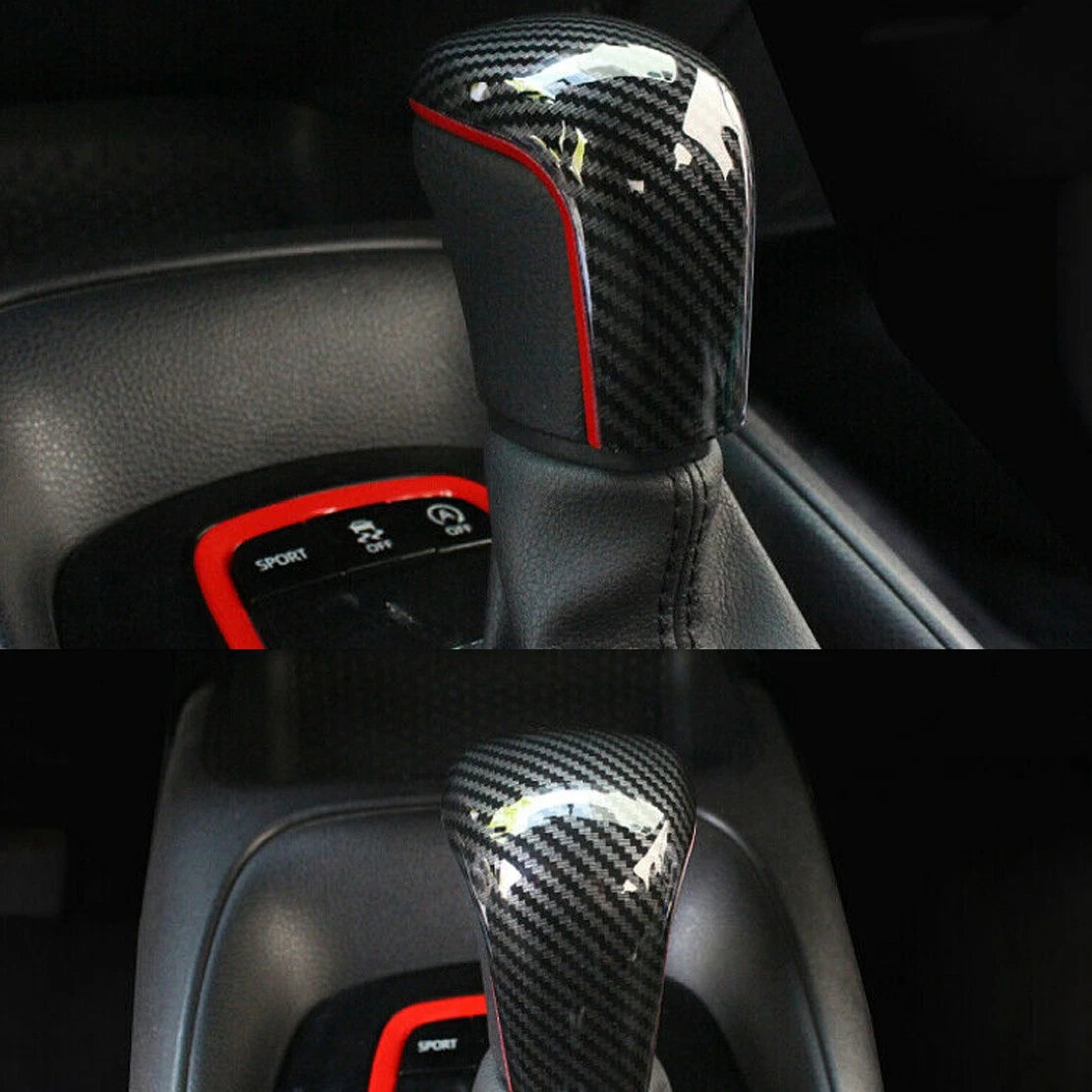 Carbon Fiber Gear Shift Knob Cover for Toyota Corolla (2019-2021)