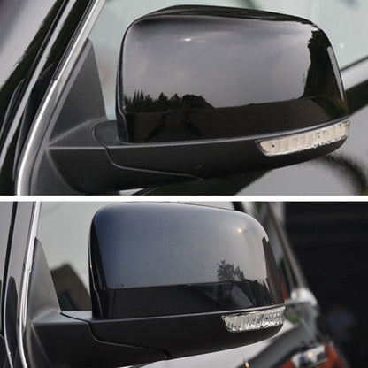 Gloss Black Rear View Mirror Cover Caps for Jeep Grand Cherokee, Dodge Durango