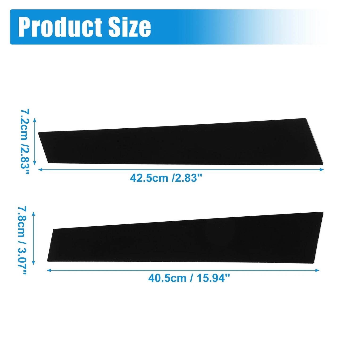 4x Windshield B-Pillar Trim for Porsche Panamera (2009 - 2016)