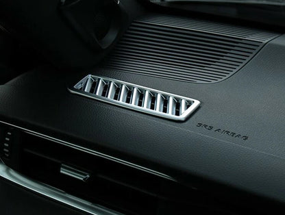 Silver Front Air Vent Outlet Cover Trim for Toyota Harrier Venza (2020-2024)