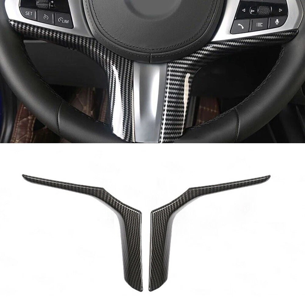 Carbon Fiber Steering Wheel Switch Trim for BMW X3 X6