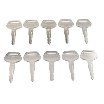 10 x Ignition Keys for Komatsu Excavator Dozer Loader (No Year Specified)