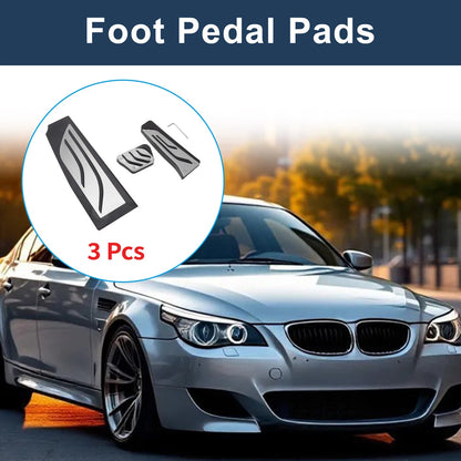 3 x Automatic Foot Accelerator Pedal Covers for BMW 5 Series E60 E61 (2004-2010)