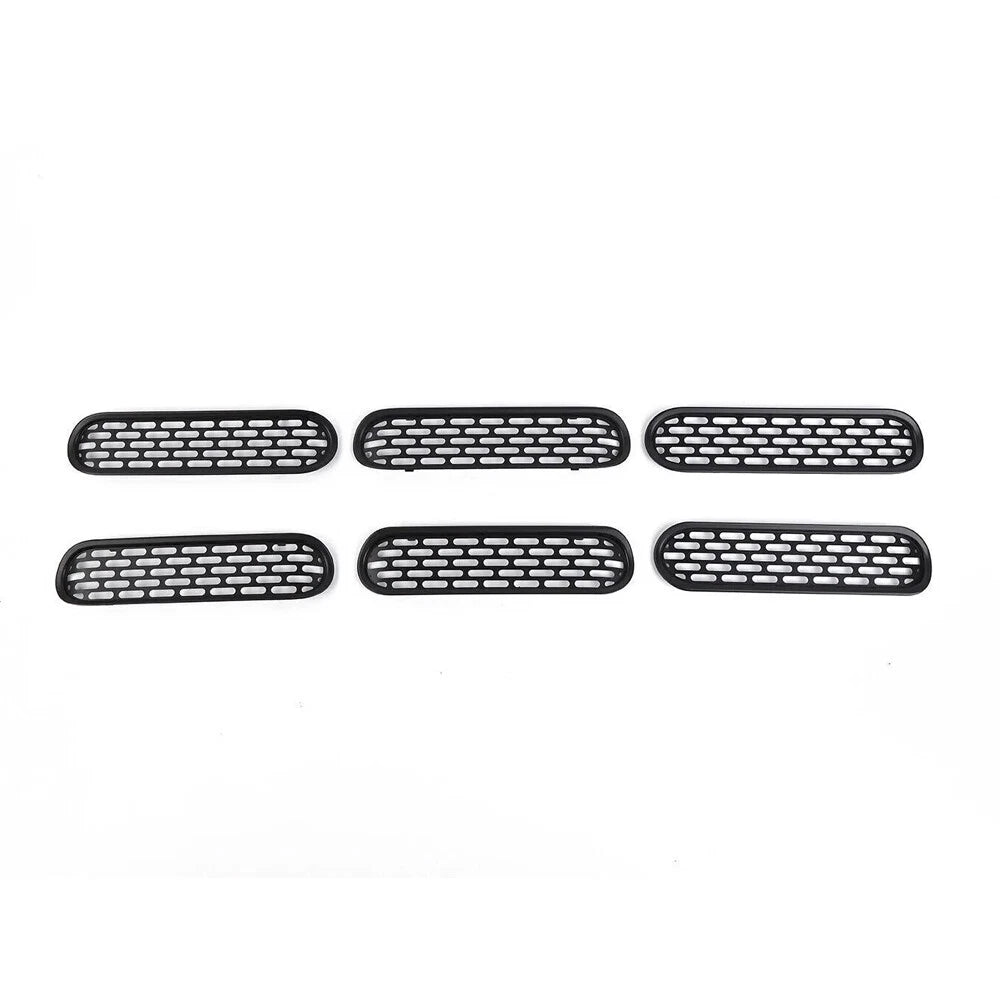 Black Mesh Front Grille Inserts Trim Cover for Ford Bronco (2021-2024)
