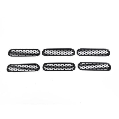 Black Mesh Front Grille Inserts Trim Cover for Ford Bronco (2021-2024)