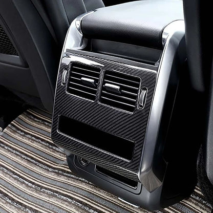 Carbon Fiber Rear Air Outlent Vent Frame Trim For Range Rover Sport 2014-2018