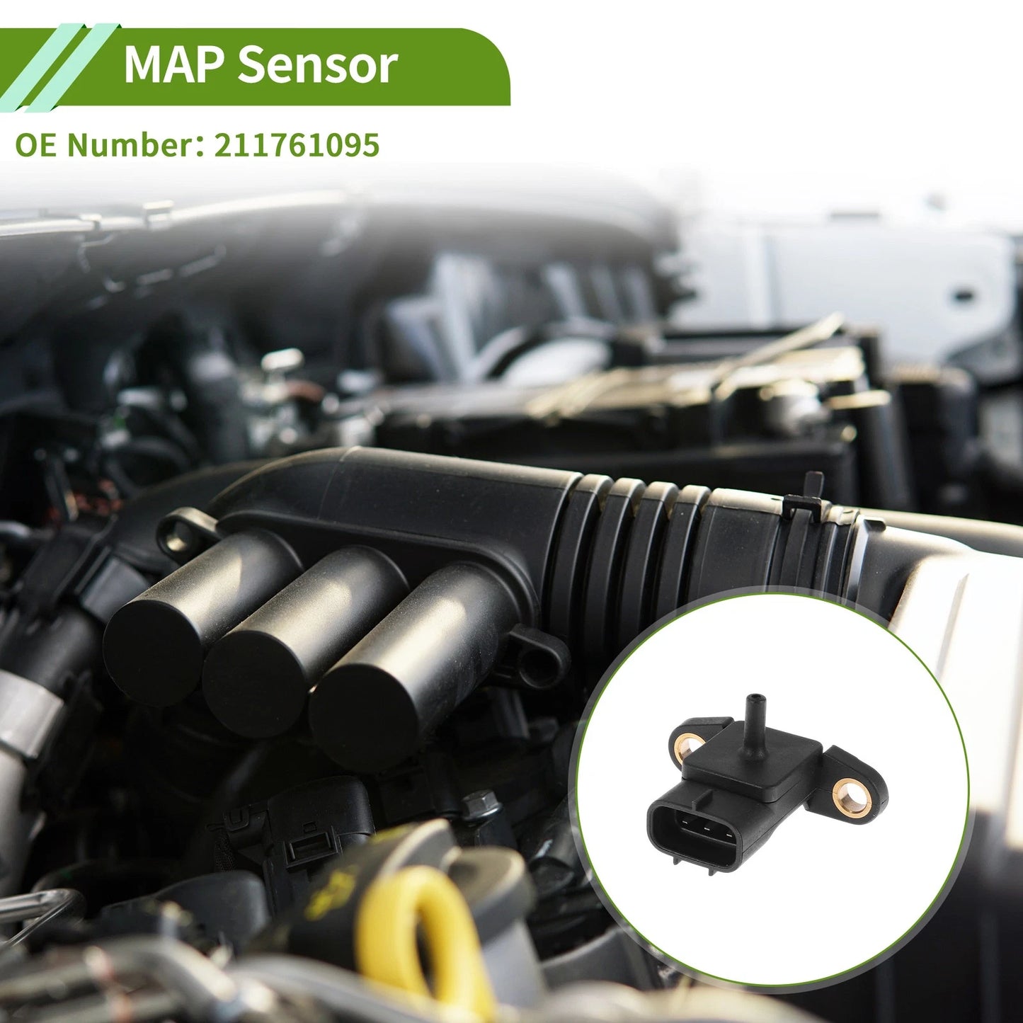 Manifold Absolute Pressure MAP Sensor for Kawasaki Mule 4000 (09–21)