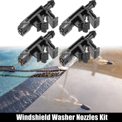 4 x Windshield Wiper Washer Nozzle Spray Jet for PEUGEOT 605, 406
