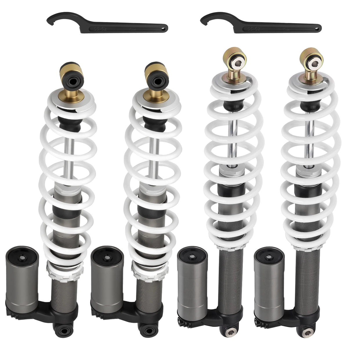 Heavy Duty Front Rear Air Shocks Absorbers for Polaris RZR S 800 (2009–2012)