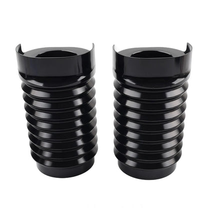 CNC Upper Fork Boot Slider Cover Black for Harley Street Glide FLHX FLHXS (14-23)