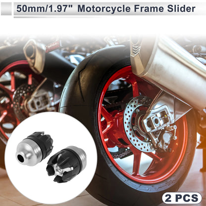 2 x 14mm Aluminum Alloy Plastic Motorcycle Slider Frame for Motorcycle