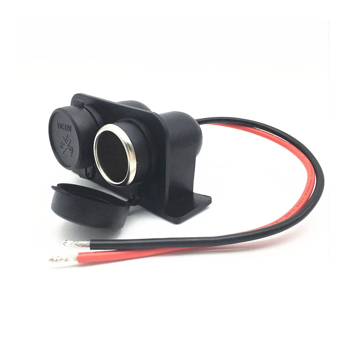 12V Dual Cigarette Lighter Plug Socket Splitter Cord for Car Truck