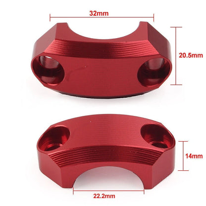 22mm CNC Master Cylinder Perch Clamp Cover for Motocross MX Enduro (N/A)