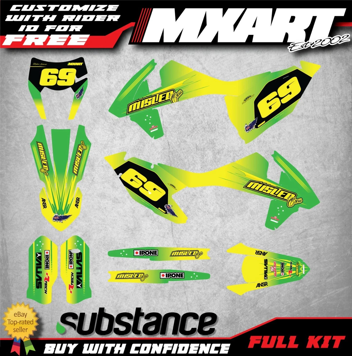 Patriot Style Graphics Sticker Kit for KTM EXC (2017-2019)