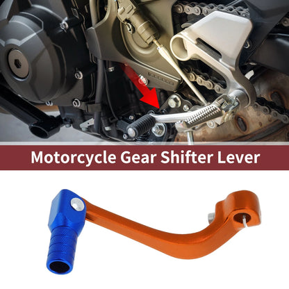 Folding Shifter Lever for Honda CRF110F (2013-2018) - Orange & Blue