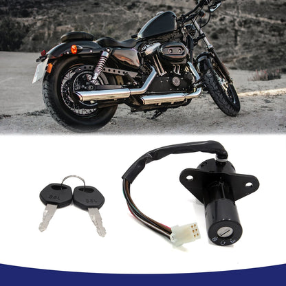 6 Wire Ignition Switch Lock w/ 2 Keys for Suzuki GS125