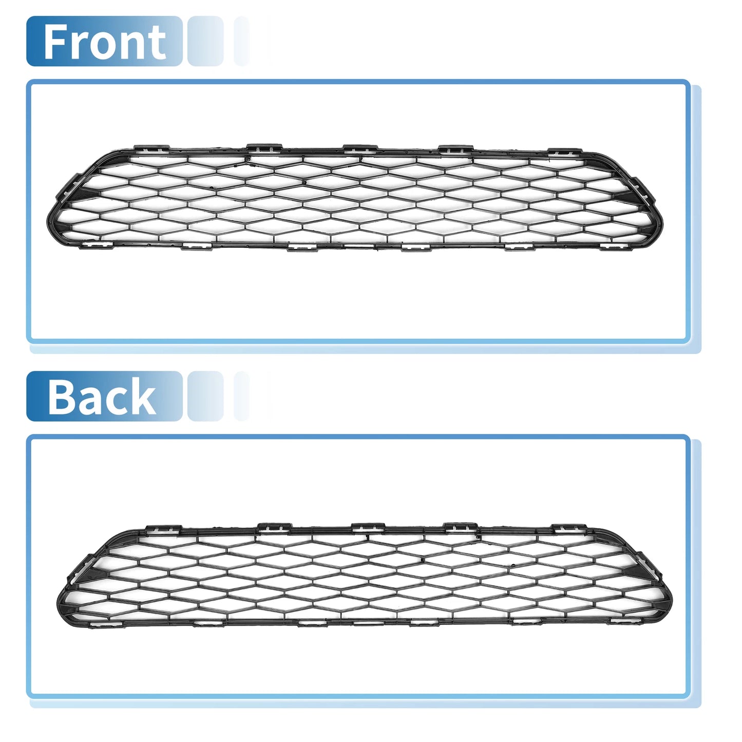 Front Lower Bumper Grille for Nissan Rogue 2.5L (2014-2017)
