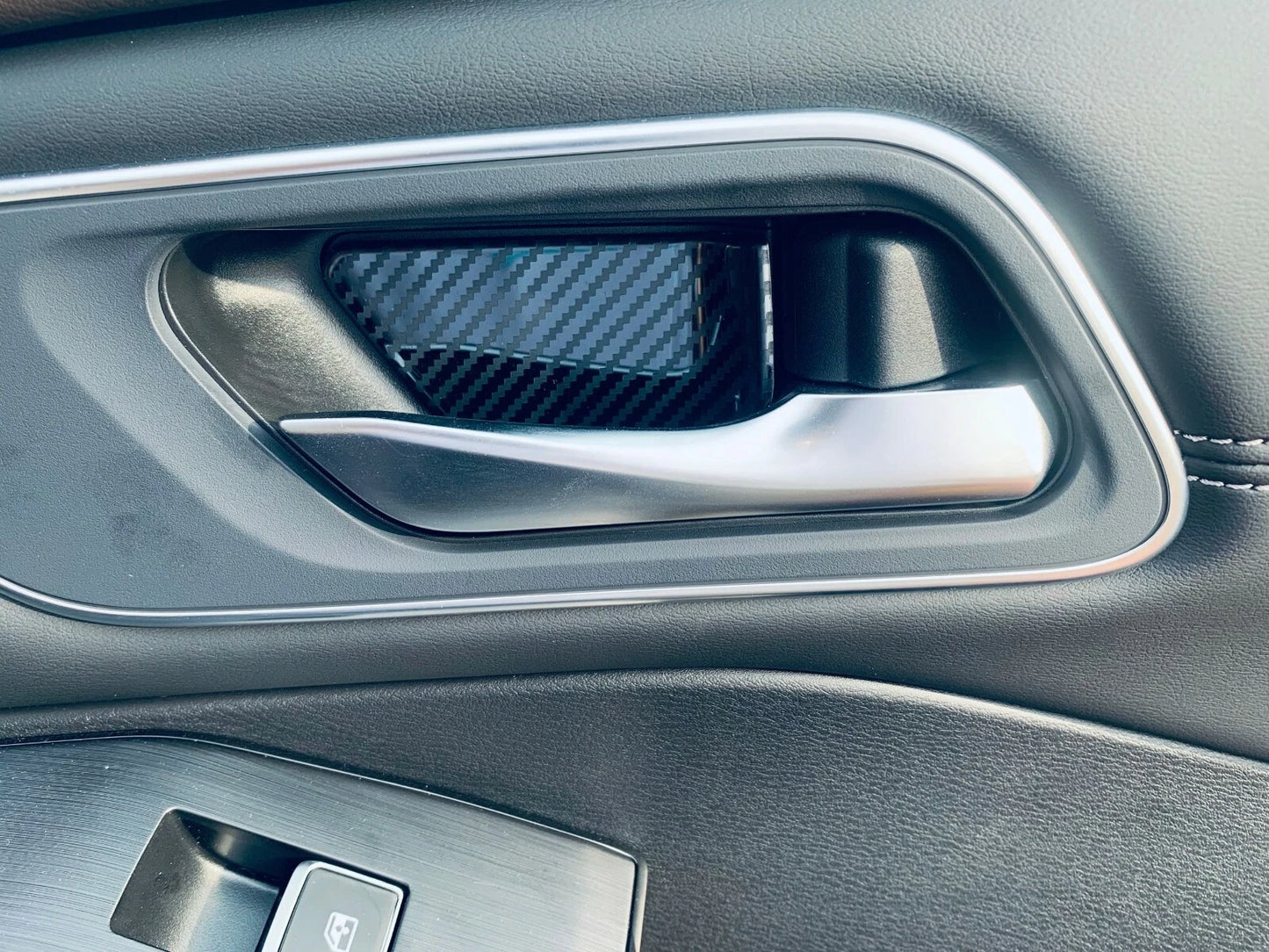 Carbon Fiber Door Handle Bowl Cover for Nissan Rogue (2021-2023)