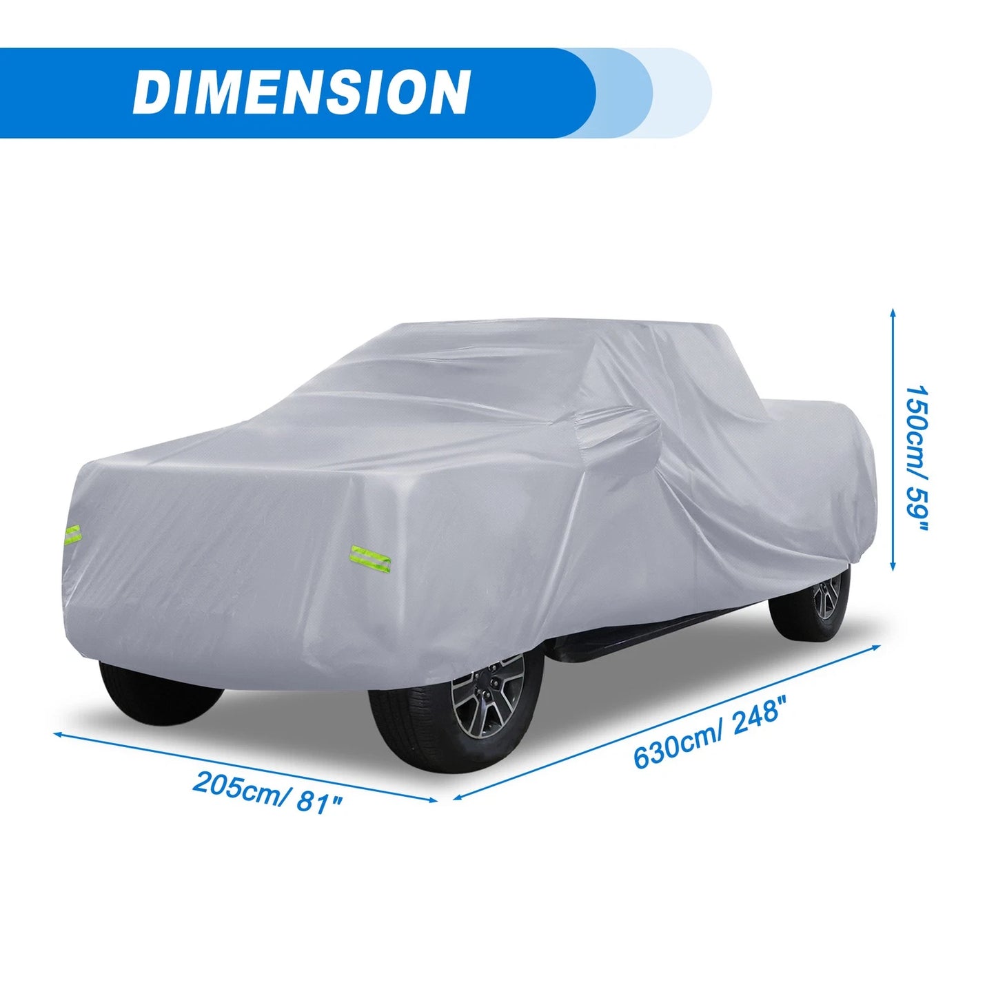Waterproof Car Cover with Driver Door Zipper for Ford F150 Crew Cab (2015-2023)