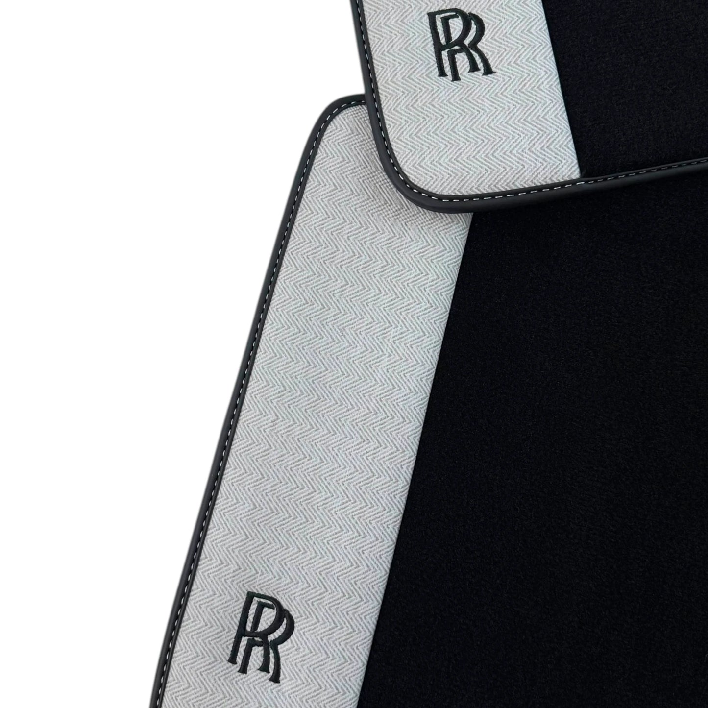 AutoWin Black Floor Mats for Rolls Royce Cullinan (2018-2023)