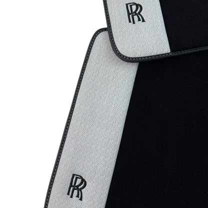 AutoWin Black Floor Mats for Rolls Royce Cullinan (2018-2023)