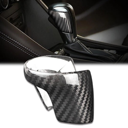 Carbon Fiber Black Gear Shift Knob Cover for Mazda Atenza Axela (2002-2019)