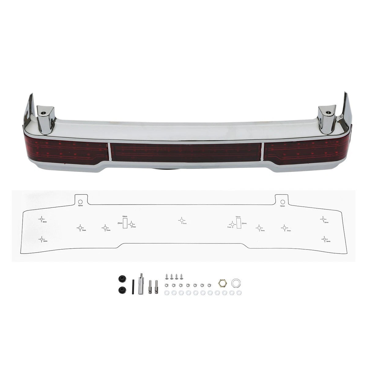 LED Tail Brake Light for HD Road King Street Glide Touring Trunk (1997-2013)