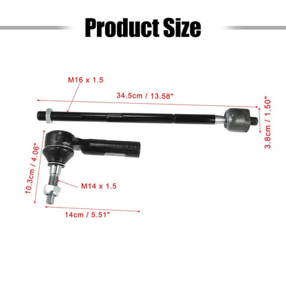 4 x Front Tie Rod for Dodge Challenger Charger (2011-2018) (2011-2019)