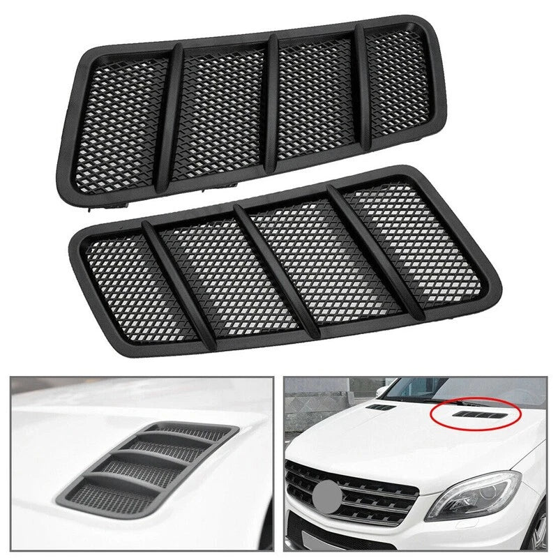 Hood Air Vent Grille Covers for Mercedes W166 ML GL Class (2012-2015)