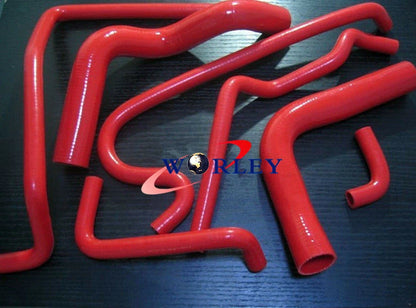 Aluminum Radiator & RED Hose for Holden Commodore VG VL VN VP VR VS V8 5.0L (1988-1997)