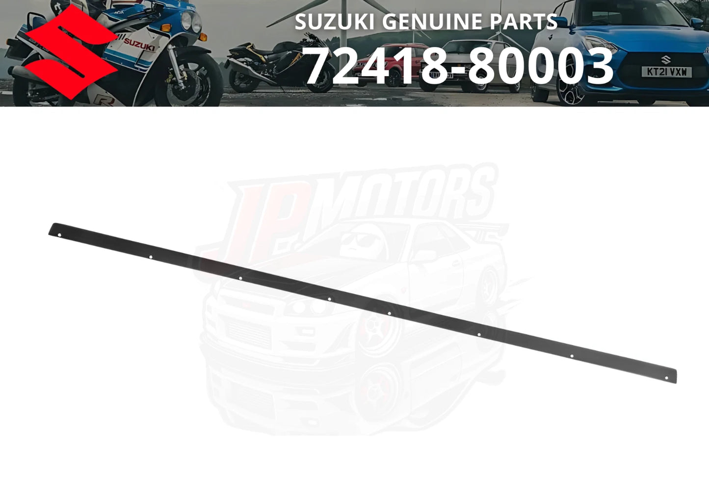 Garnish Connect Soft-Top to Windshield Frame for Suzuki Samurai